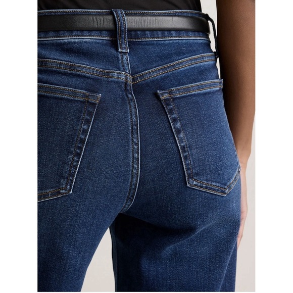 QUINCE Women Bella Stretch Relaxed Wide Leg  Jeans in Midnight Blue 29 NEW - Picture 2 of 10